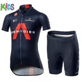 Completo Maglia Ciclismo + Pantaloncino 2021 Ineos Grenadiers Bambinio N001